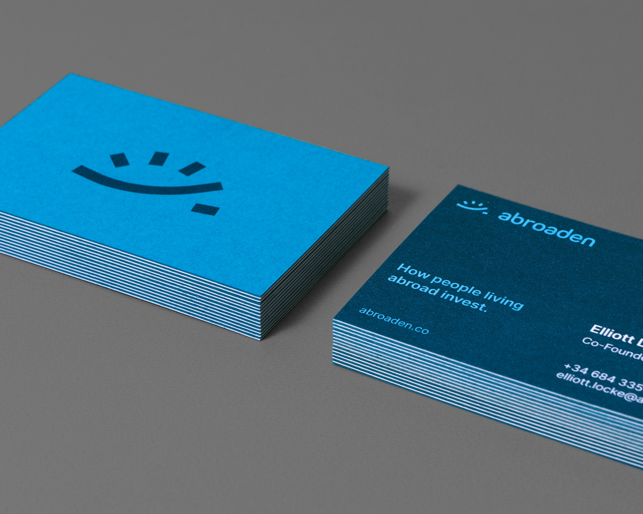 duplexed business cards startup colorplan 